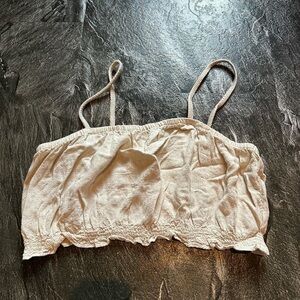 American Eagle Outfitters linen crop top